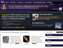 Tablet Screenshot of powerelectricinc.com